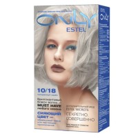 Стойкая краска-гель ESTEL ONLY 10/18, СВЕТЛЫЙ БЛОНДИН ПЕПЕЛЬНО-ЖЕМЧУЖНЫЙ 125мл.
